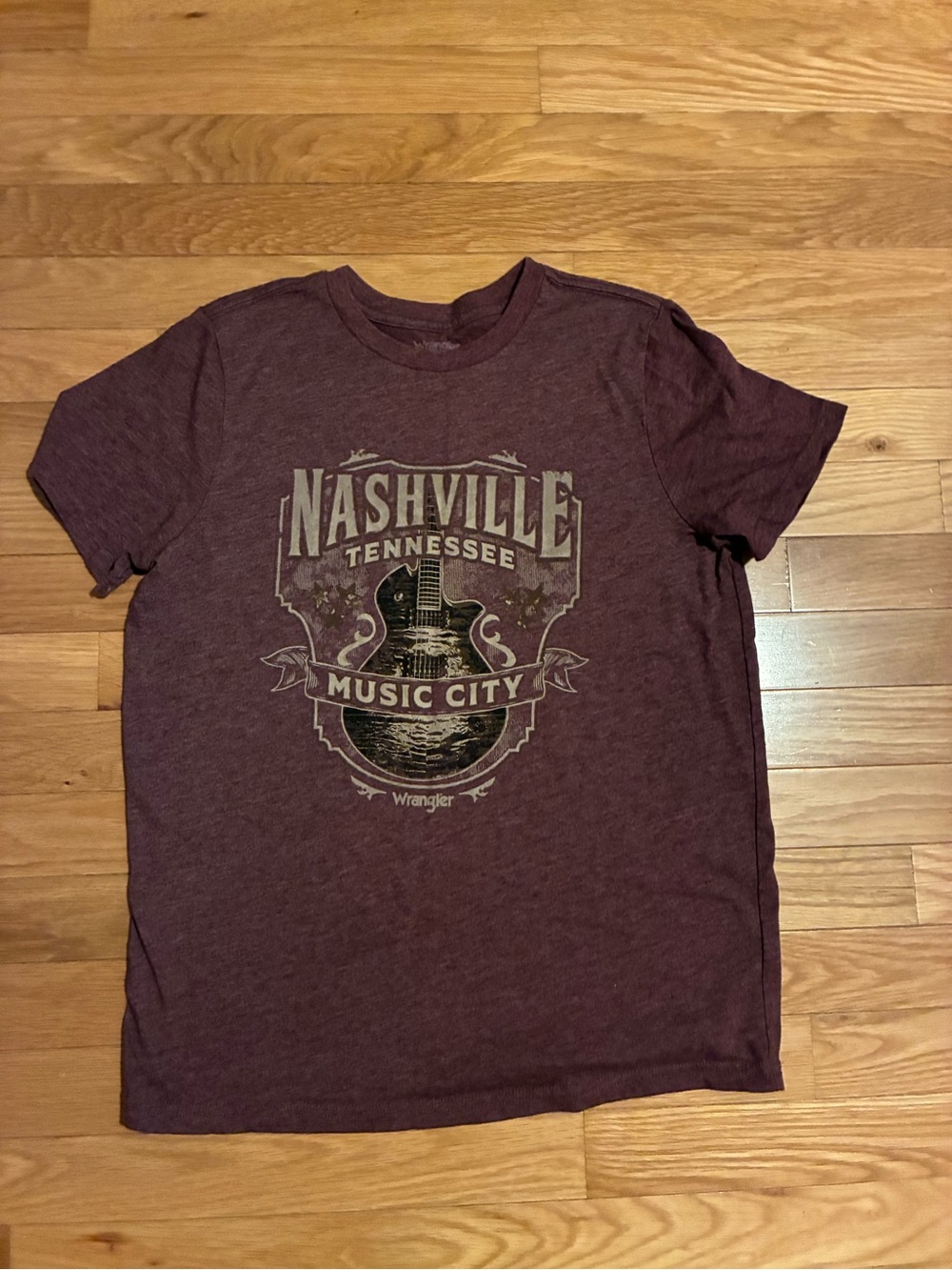 Wrangler Women's Nashville Music City Graphic Tee - Burgundy
